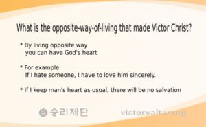 Opposite way of living